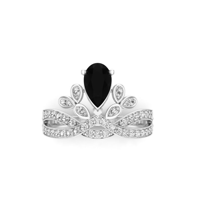 Lyst-Pear-Cut-Black-Diamond-Gold-Tiara-Engagement-Ring