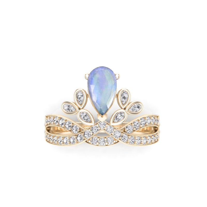 Lyst-moonstone-Pear-Cut-Gold-Tiara-Engagement-Ring