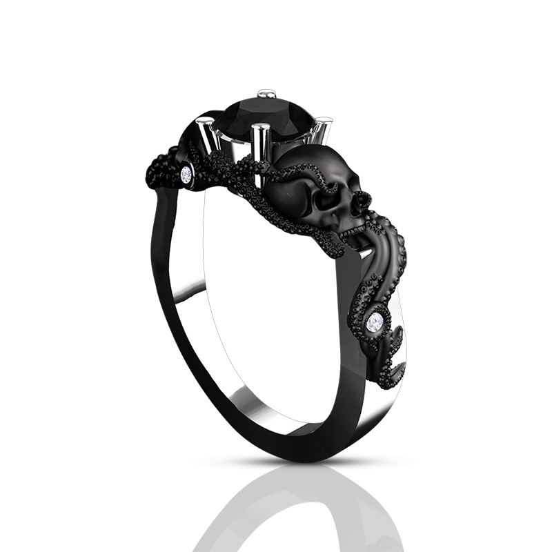 Underworlds-Gold-Skull-tentacle-octopus-ring