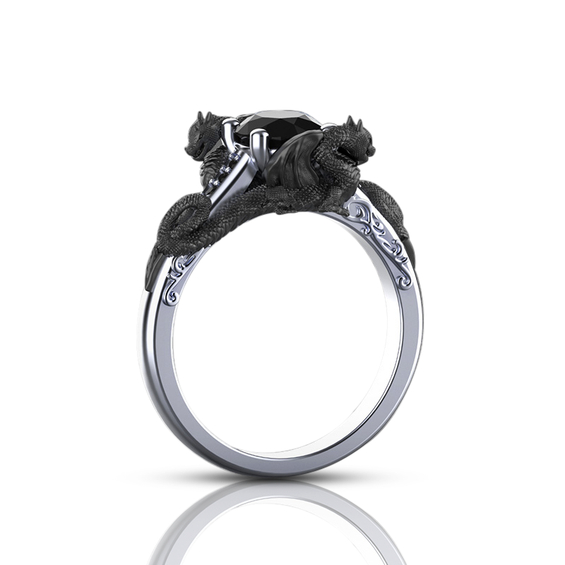 ashes-black-gold-dragon-engagement-ring