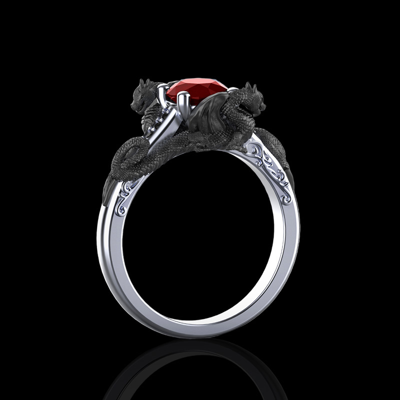 Dragons Fidget Spinner Ring- Titanium Fidget ring | Titanium Rings