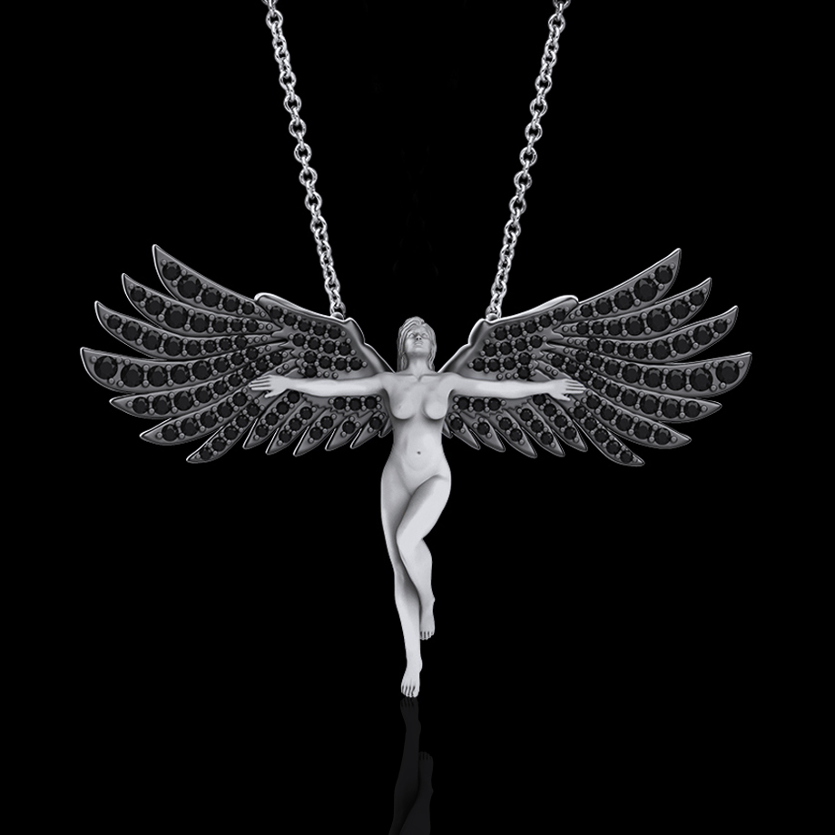 Awaken The Night' Angel Necklace