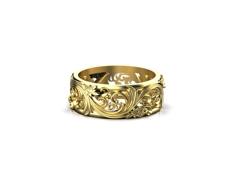 lillie-yellow-gold-wedding-band-floral-band