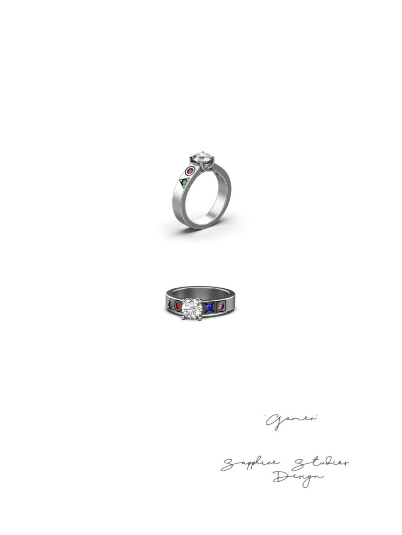 playstation-diamond-black-gold-playstation-ring-sketch