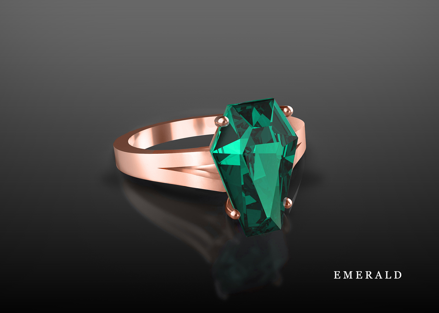 Coffin gem rings sales