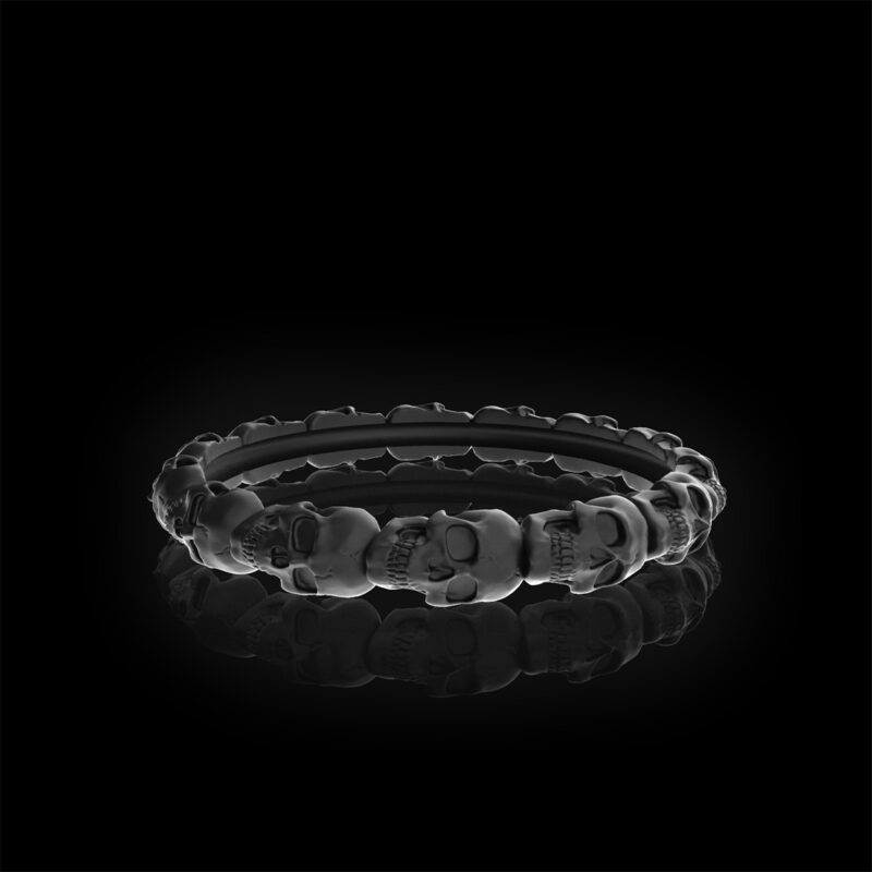 indigo-black-gold-skull-band
