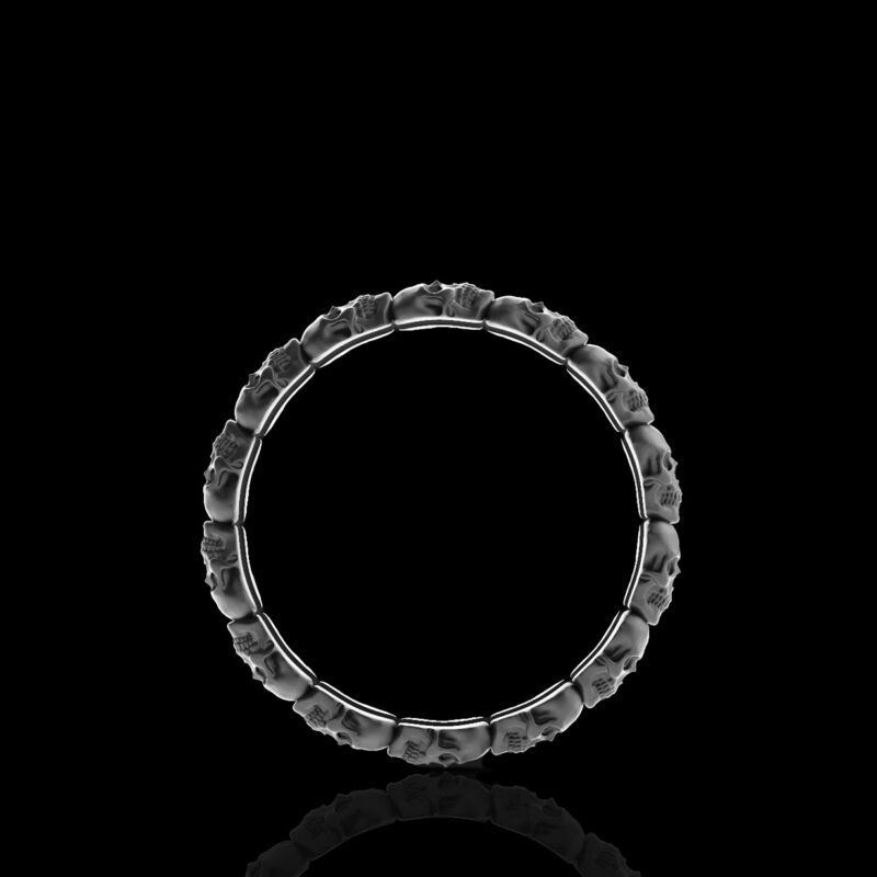 indigo-black-gold-skull-band
