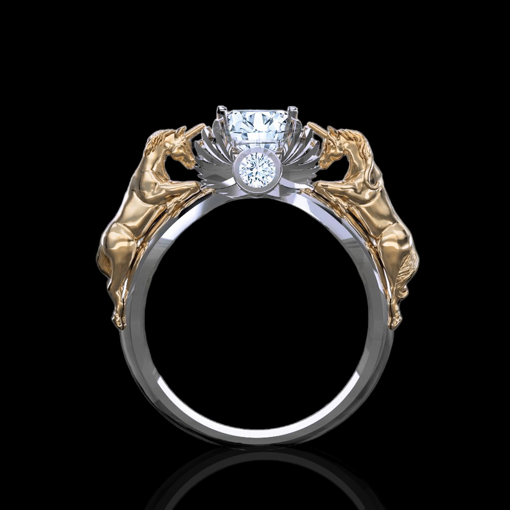 products november verse 1 20ct yellow gold unicorn ring 3