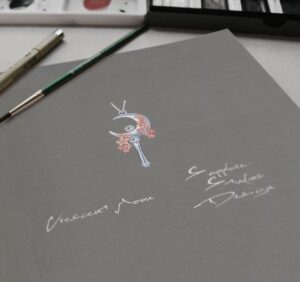 Crescent moon Sapphire Studios Design