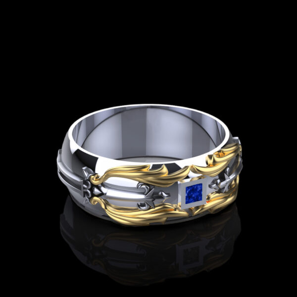 blade-blue-sapphire-yellow-gold-kingdom-hearts-mens-band