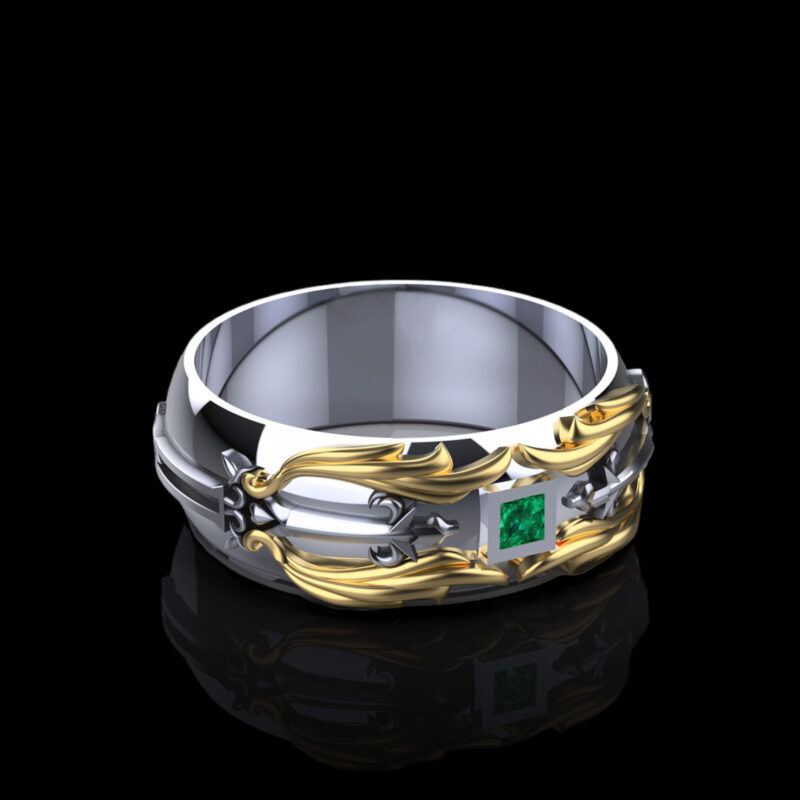 blade-emerald-yellow-gold-inspired-kingdom-hearts-mens-band