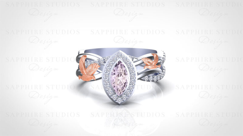 Eternite-two-tone-morganite-dove-bridal-set-paradis-collection