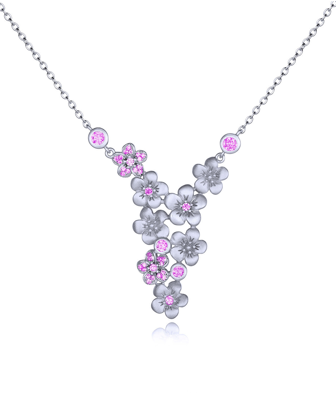 Deep Purple Pansy Flower Pendant Necklace and Earring Set | Pandora US |  Pandora gift sets, Flower pendant necklace, Flower earrings studs