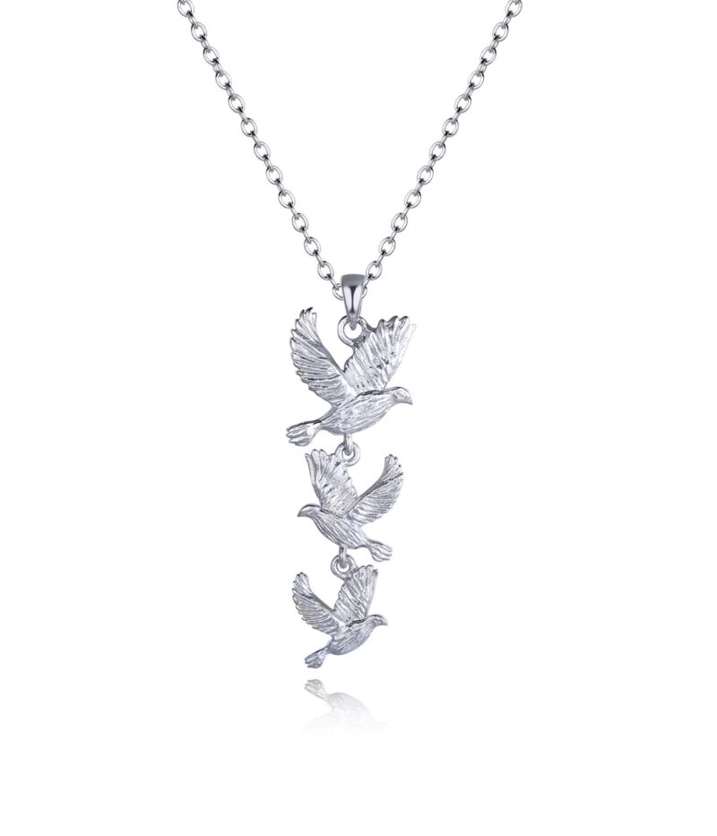 '917' Dove Sterling Silver Necklace