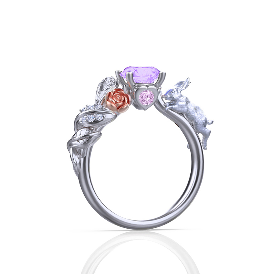 Lavender quartz ring sale