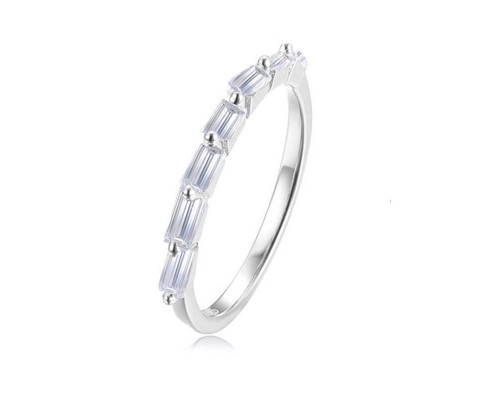 '074' 0.98ct Gold Baguette Wedding or Anniversary Band