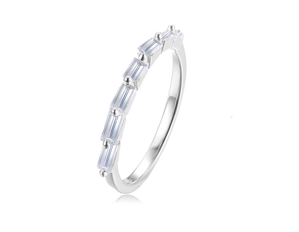 '074' 0.98ct Gold Baguette Wedding or Anniversary Band