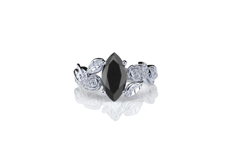 Lylah-rose-marquise-gold-floral-flower-gold-engagement-ring