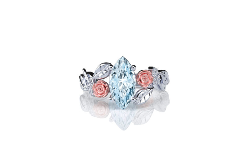 Lylah-rose-marquise-gold-floral-flower-gold-engagement-ring