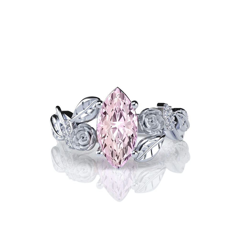 Lylah-rose-marquise-rose-gold-floral-flower-gold-engagement-ring
