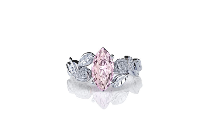 Lylah-rose-marquise-rose-gold-floral-flower-gold-engagement-ring