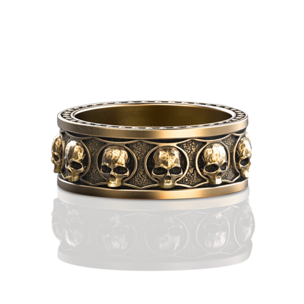 kayn-gold-skull-mens-band