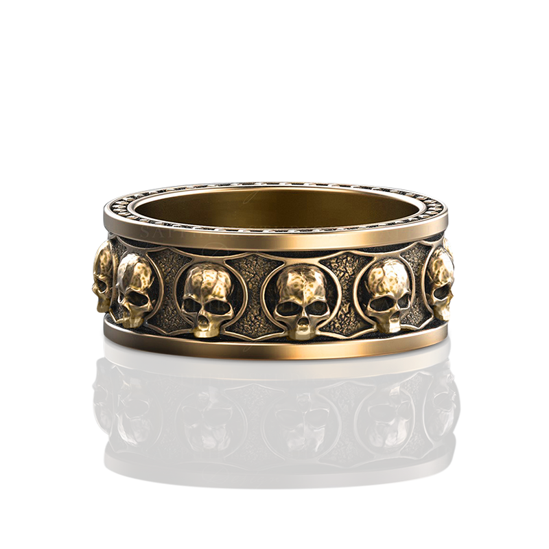 kayn-gold-skull-mens-band