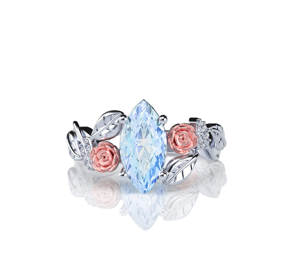 Lylah-rose-moonstone-marquise-gold-floral-flower-gold-engagement-ring