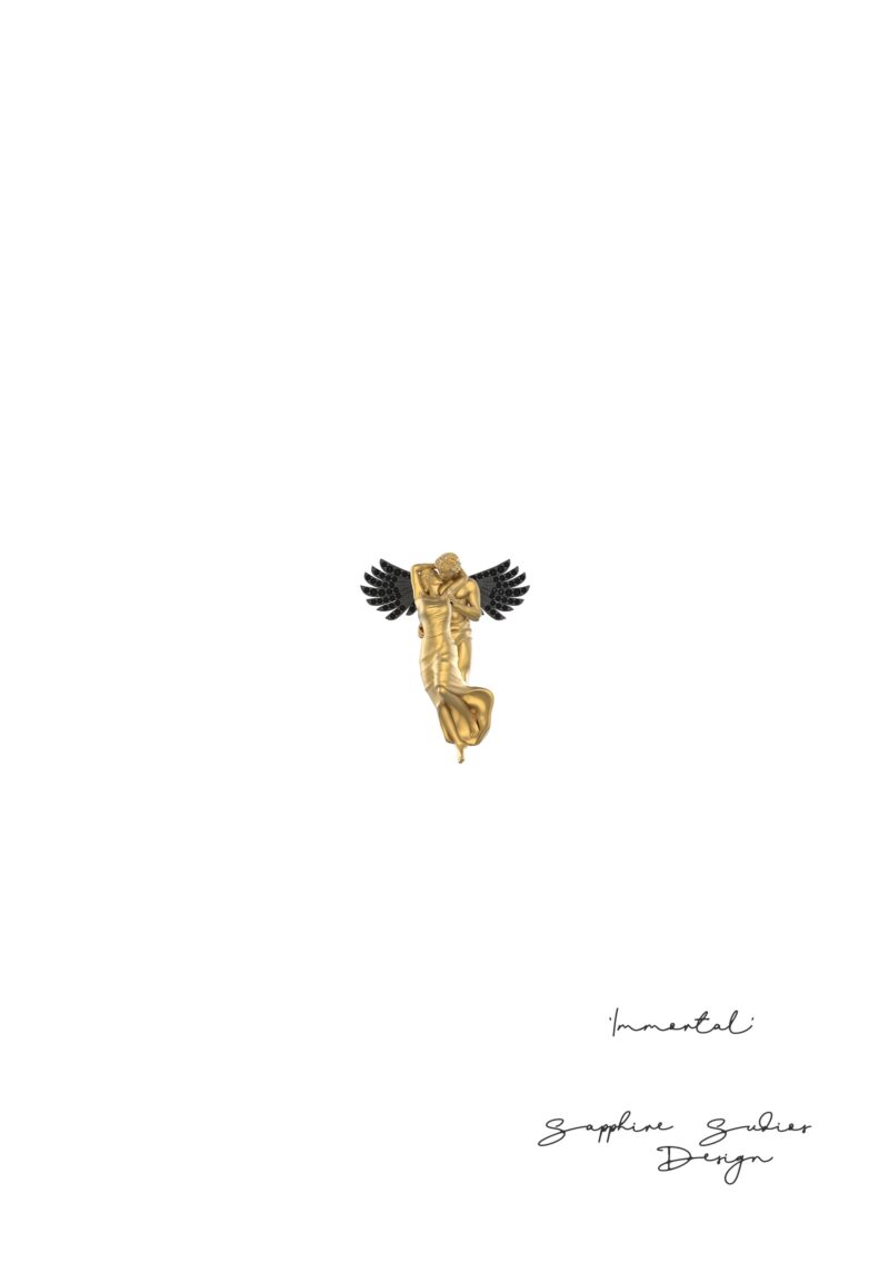Immortal-angel-pendant-necklace-sketch