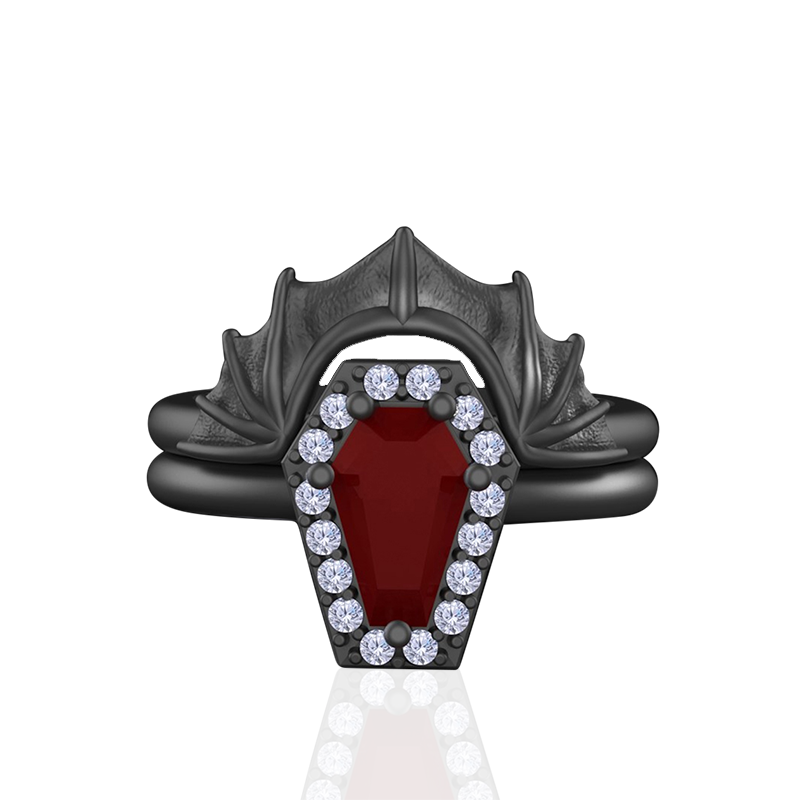 neveah-coffin-cut-Garnet-bat-band-gold-bridal-set