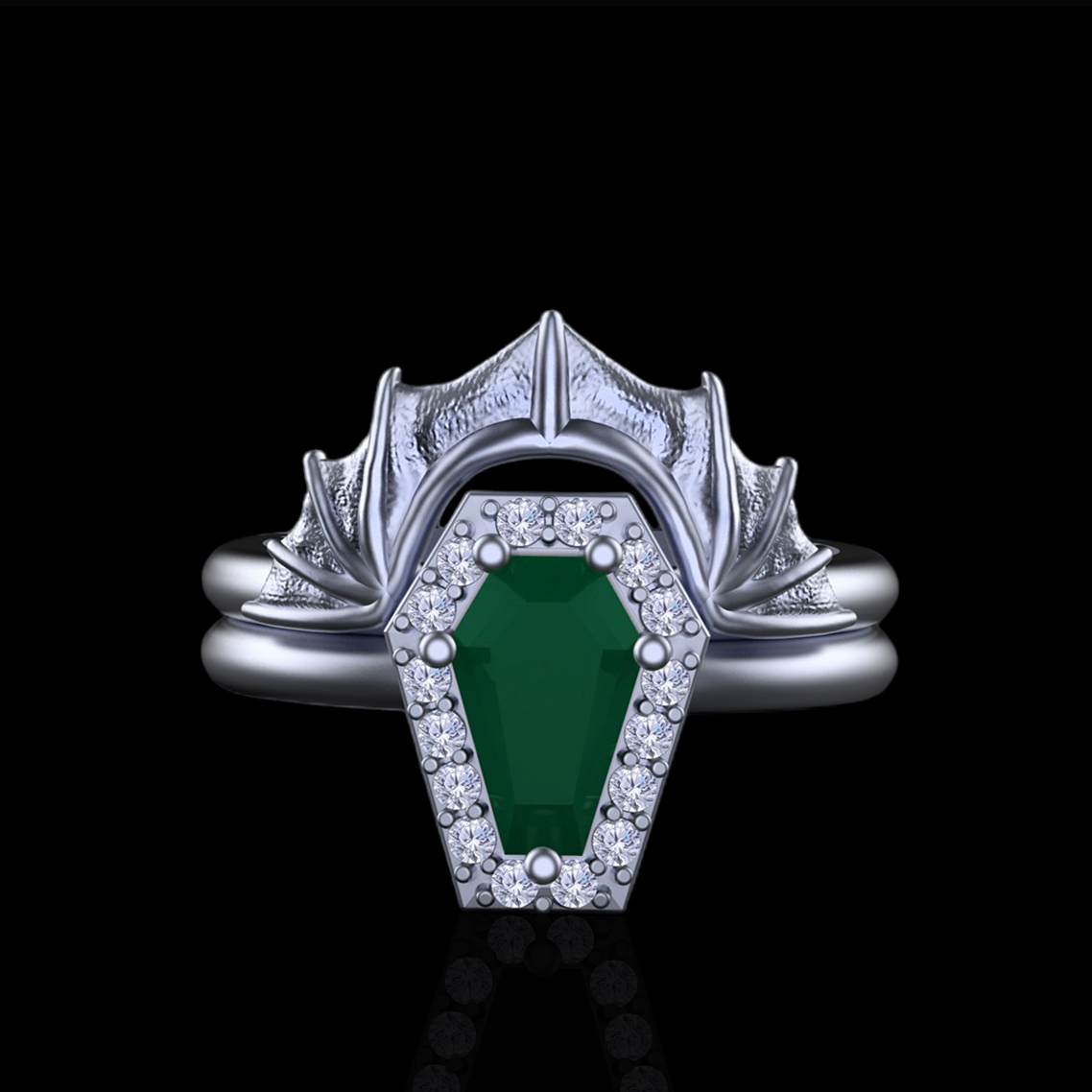 neveah-coffin-cut-emerald-bat-band-gold-bridal-set (2)