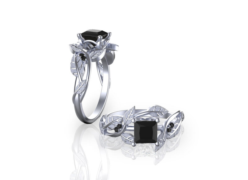 ava-fleur-black-diamond-gold-floral-engagement-ring-2