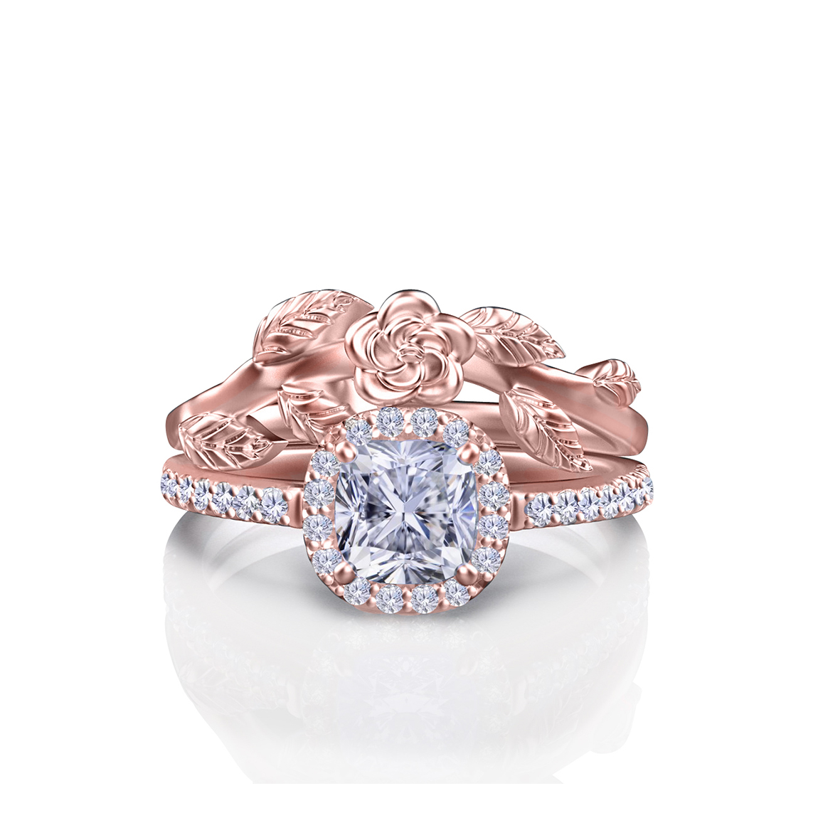 aviana-cushion-rose-gold-floral-bridal-set