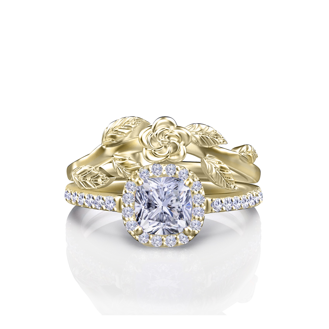 aviana-cushion-yellow-gold-floral-bridal-set