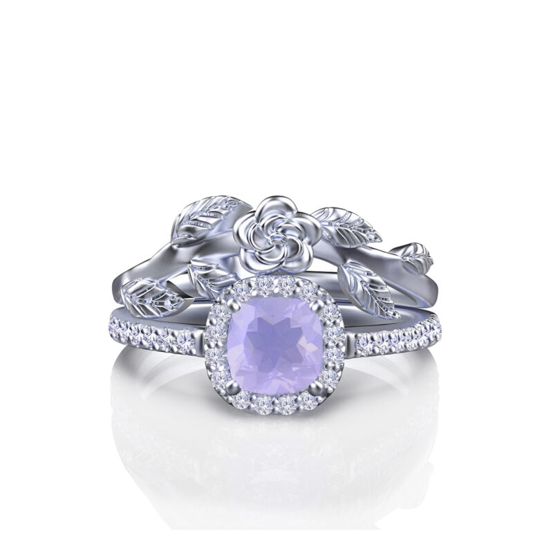 aviana-natural-lavender-quartz-cushion-cut-white-gold-floral-bridal-set
