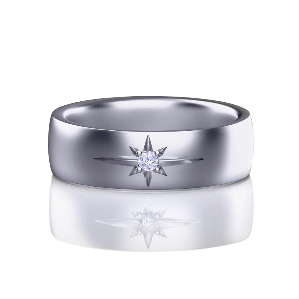 cosmos-white-gold-band