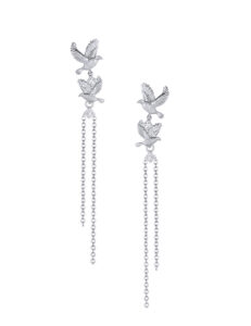 '584' Sterling Silver Dove Earrings - The 'Paradis' Collection
