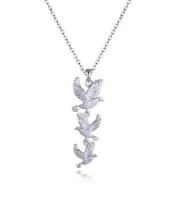 '917' Dove 14k Gold Necklace - The 'Paradis' Collection - Choose your metal