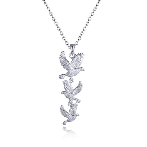 '917' Dove 14k Gold Necklace - The 'Paradis' Collection - Choose your metal