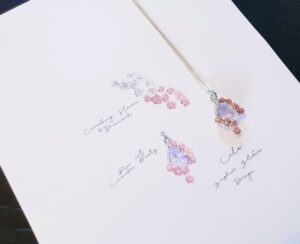 'Lila' Lavender Quartz 10k Gold Flower Pendant