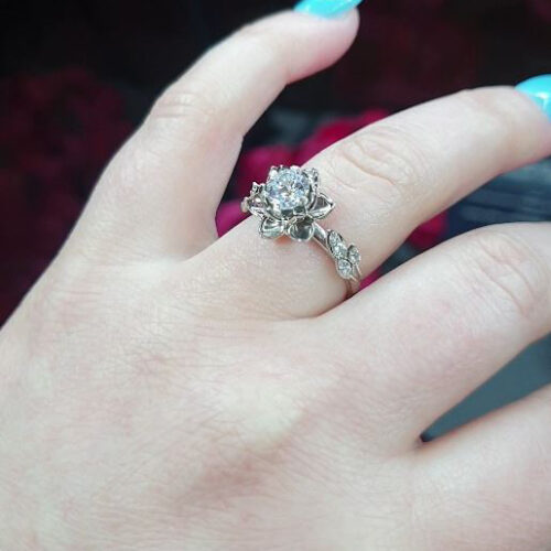 'Vienna' Sterling Silver Flower Ring