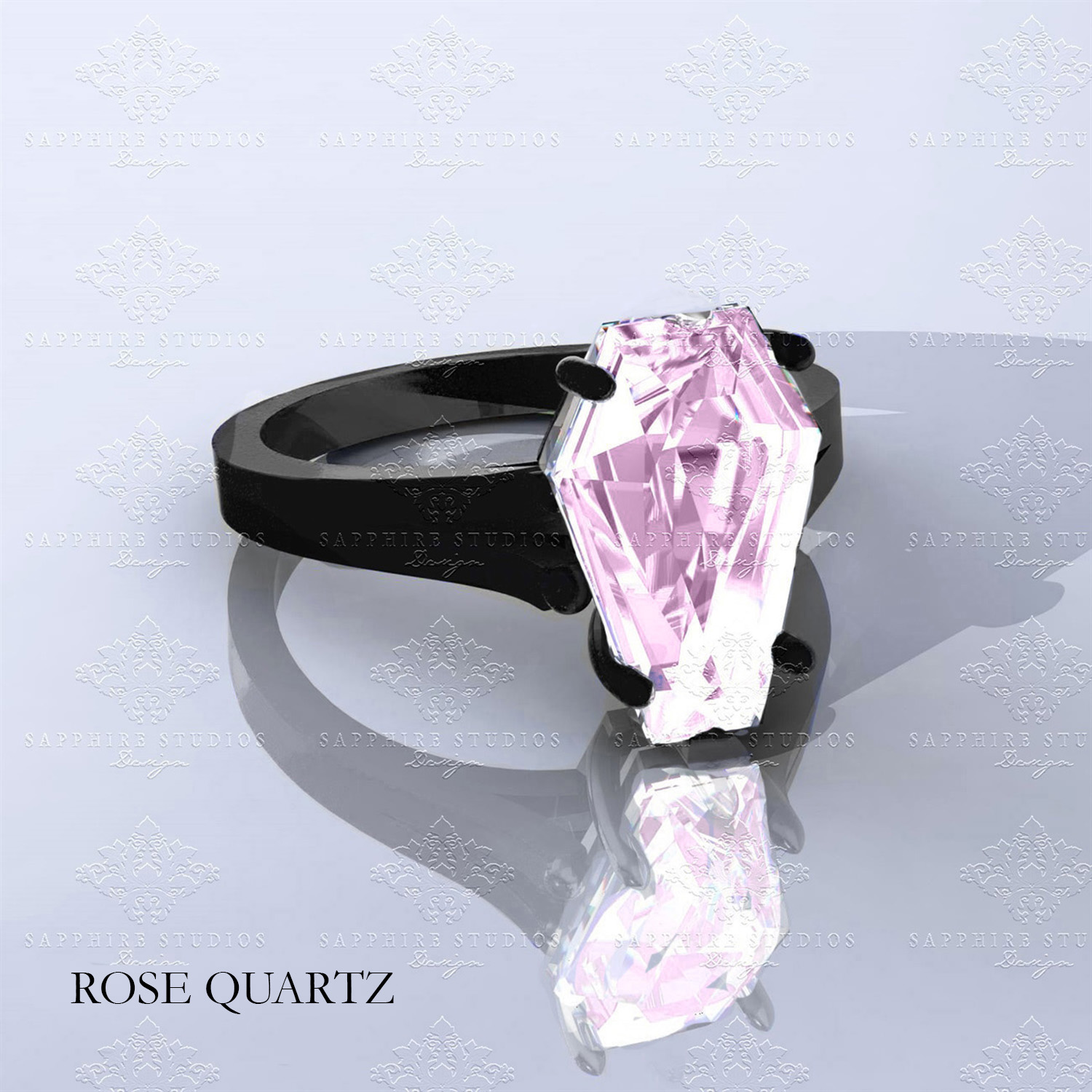 Sapphire studios sales coffin ring