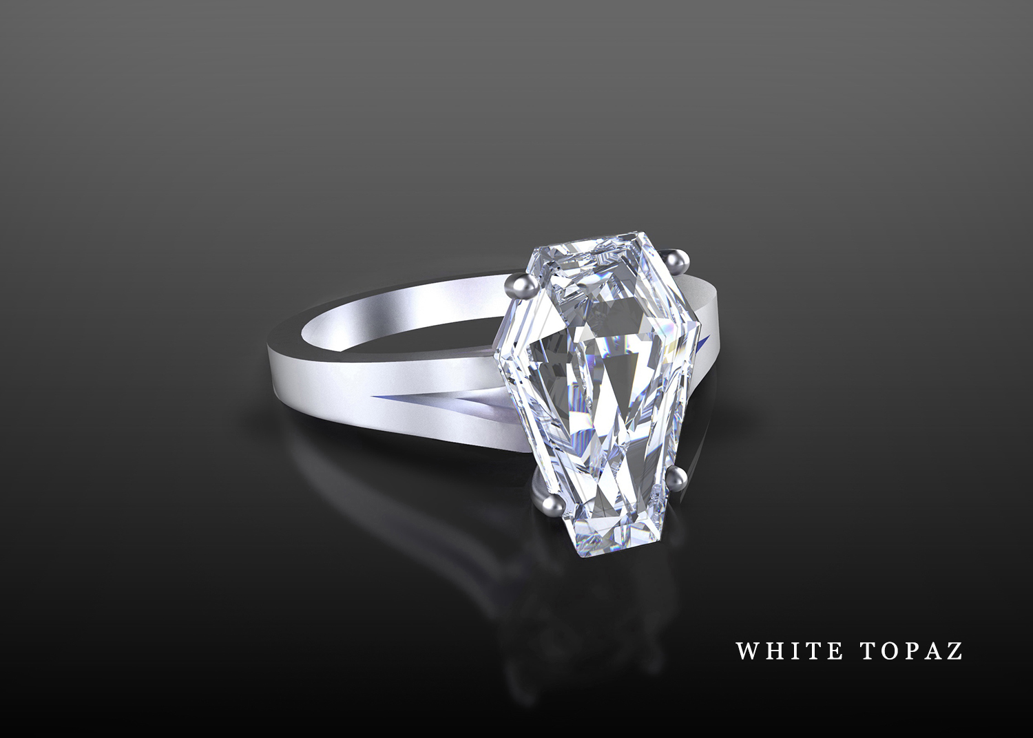 ‘Autumn’ Gold Natural Coffin Cut Bridal Set