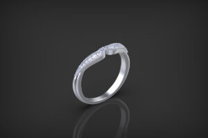 'St Noir' Sterling Silver Band