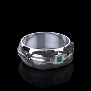 'Blade' Sterling Silver Inspired Kingdom Hearts Band