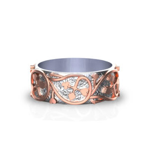 'Follow The White Rabbit' Sterling Silver Women's/Men's Band - 'Two Worlds' Alice in Wonderland Collection 7 'Follow The White Rabbit' Sterling Silver Women's/Men's Band - 'Two Worlds' Alice in Wonderland Collection