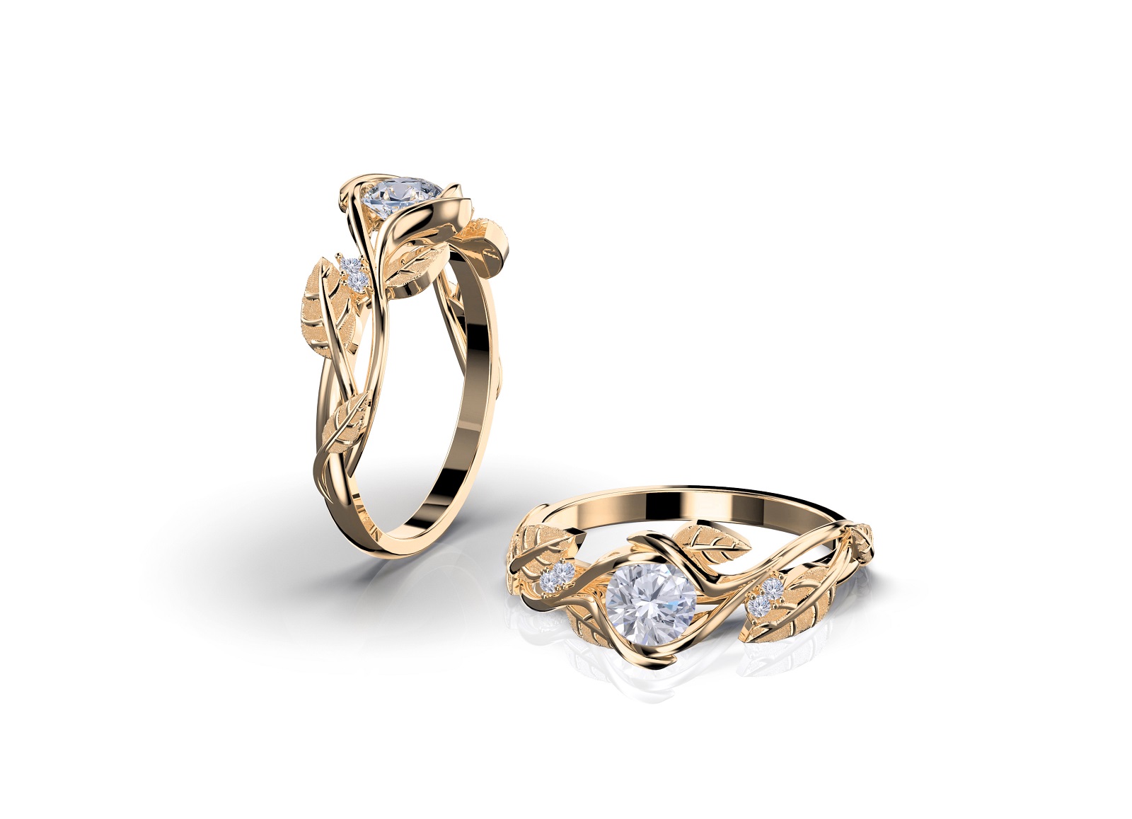 Gold engagement rings 