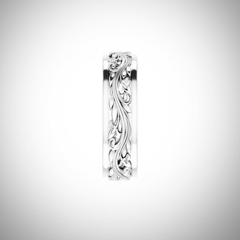 'Lyon' Gold Men's or Women's Floral Band