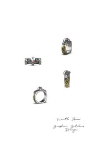 'Ninth Hour' Black Gold Mens Skull Ring 2 'Ninth Hour' Black Gold Mens Skull Ring