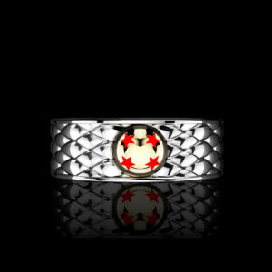 'Reign' Sterling Silver Inspired Dragon Ball Z Mens Band